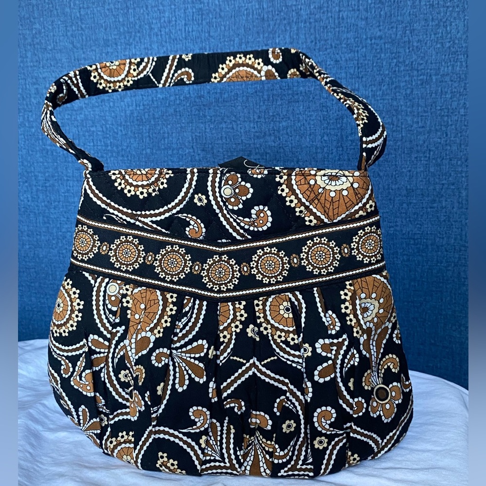 RETIRED Vera Bradley Caffe Latte Hobo Bag